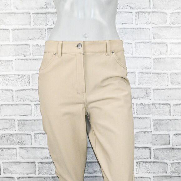 Lululemon Women's City Sleek Slim fit 5 Pocket High Rise Pants in beige sz 30 - Picture 9 of 12
